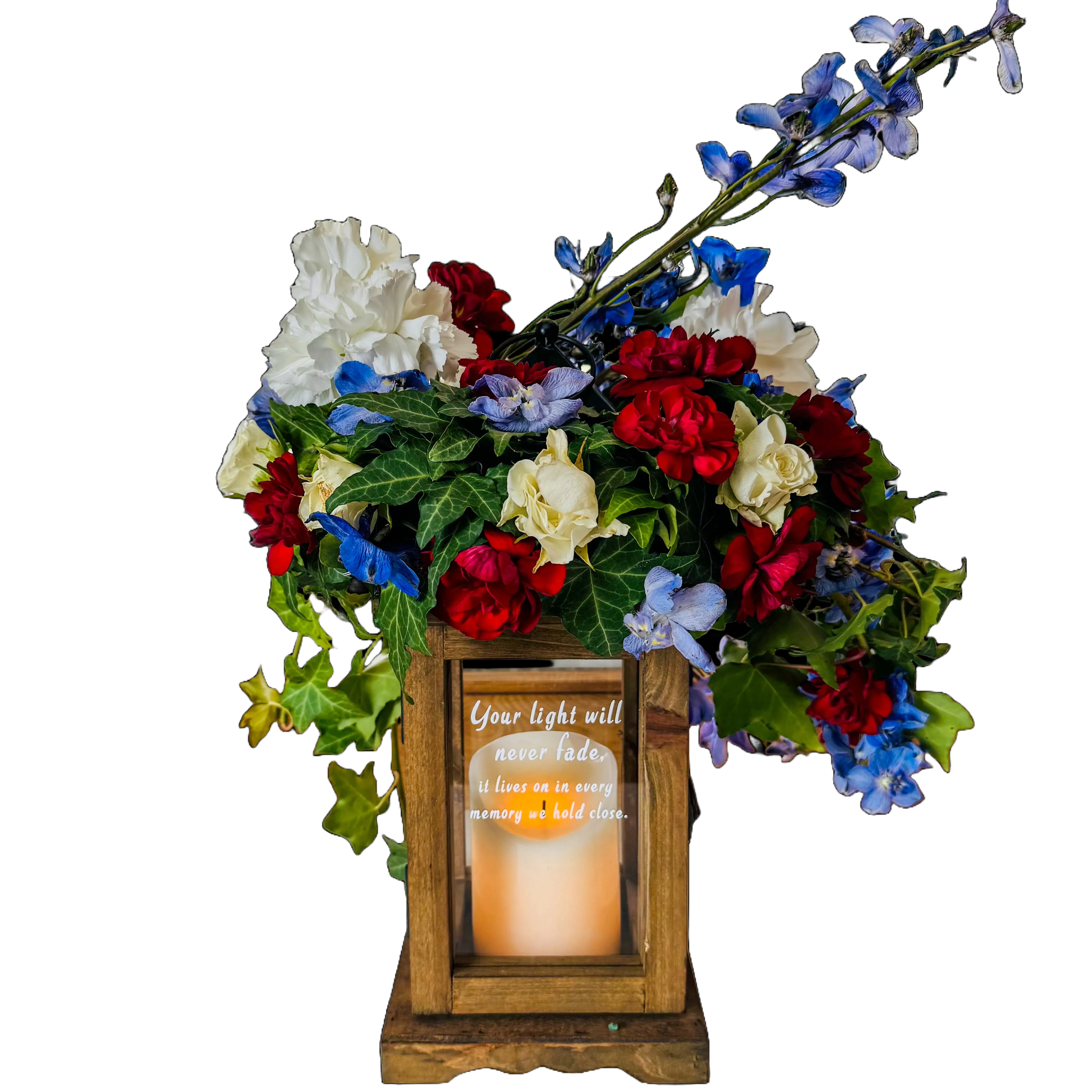 Memorial Lantern | Everlasting Light – Patriotic Garden