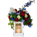 Memorial Lantern | Everlasting Light – Patriotic Garden